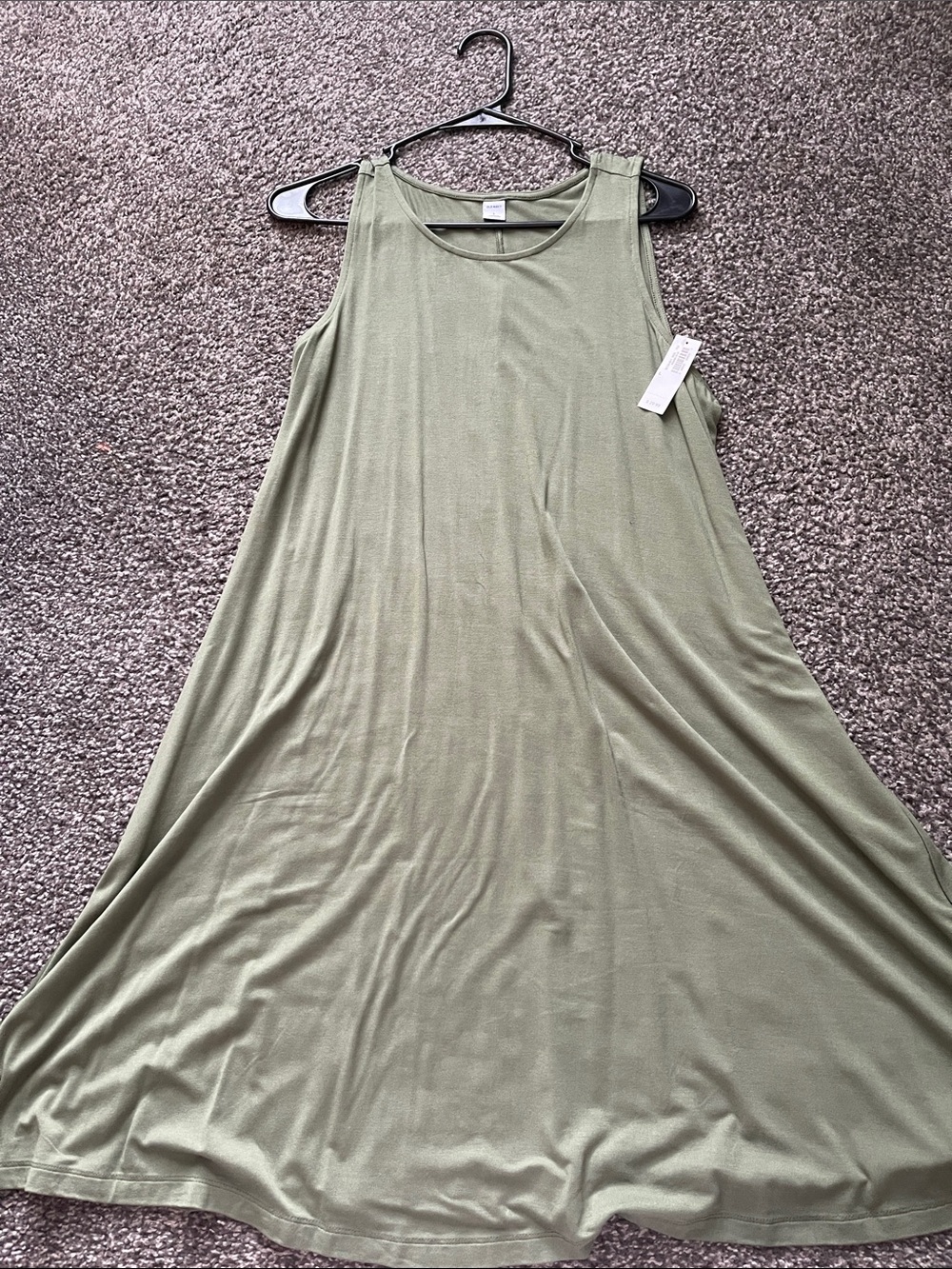 Sleeveless Olive Swing Dress - Women's Swing Dress. Brand new with tags